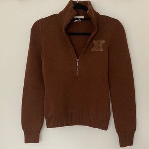 Celine brown wool sweater